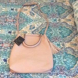 Baby blush pink handbag